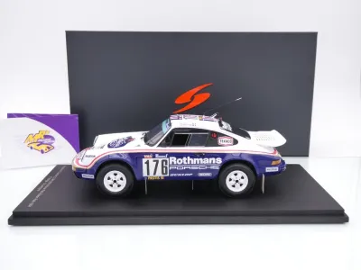 Preview: Spark 18S318 # Porsche 911 953 4x4 #176 Win Rallye Dakar 1984 " Rothmans Porsche " 1:18