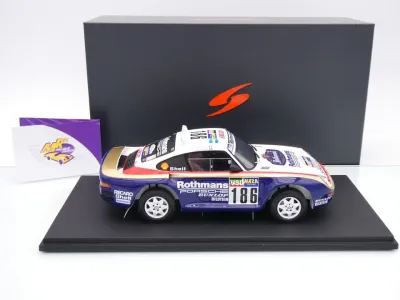 Preview: Spark 18S789 # Porsche 959 #186 Winner Rallye Paris Dakar 1986 " Porsche Rothmans " 1:18