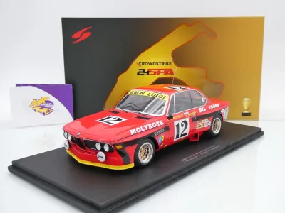 Spark 18SPA1974 # BMW 3.0 CSI #12 Win 24h Spa 1974 " BMW Luigi  Xhenceval " 1:18