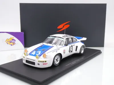 Spark 18DA77 # Porsche 911 Carrera RSR #43 Win 24h Daytona 1977 " Hurley Haywood " 1:18