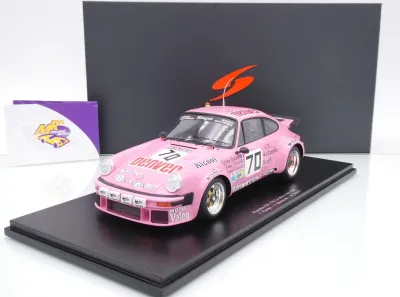 Spark 18S869 # Porsche 911 934 #70 24h Le Mans 1981 " Denver Pink - Bernard Salam " 1:18