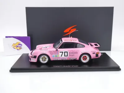 Preview: Spark 18S869 # Porsche 911 934 #70 24h Le Mans 1981 " Denver Pink - Bernard Salam " 1:18