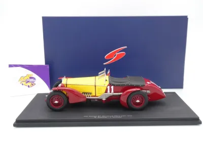 Preview: Spark 18LM33 # Alfa Romeo 8C #11 Winner 24h Le Mans 1933 " Sommer - Nuvolari " 1:18