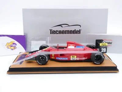 Preview: Tecnomodel TM18-392A # Ferrari 642 F1 #28 Spanien GP 1991 " Jean Alesi " 1:18