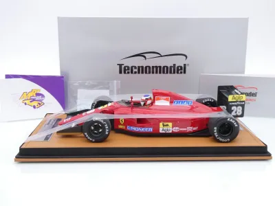 Preview: Tecnomodel TMD18-335C # Ferrari 642 F1 #28 Belgien GP 1991 " Jean Alesi " 1:18
