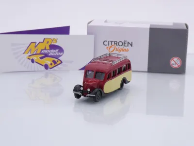 Norev AMC0191099-1 # Citroen U23 Autocar Bus Baujahr 1947 " rot-creme " 1:87