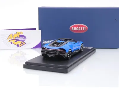 Preview: Look Smart LS544C # Bugatti W16 Mistral Cabriolet Baujahr 2023 " Bugattiblau " 1:43