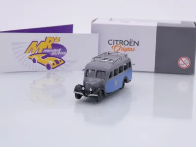 Norev AMC0191099-2 # Citroen U23 Autocar Bus Baujahr 1947 " grau-blau " 1:87
