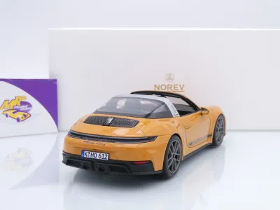 Preview: Norev 187190 # Porsche 911 (992) Targa 4 GTS Baujahr 2024 " Bahamagelb " 1:18