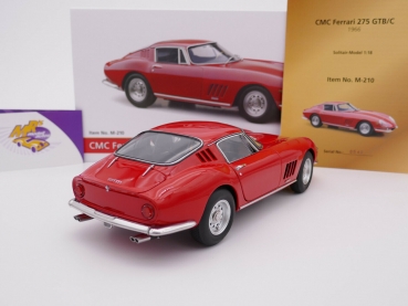 Preview: CMC M-210 # Ferrari 275 GTB/C Coupe Baujahr 1966 " Ferrarirot " 1:18