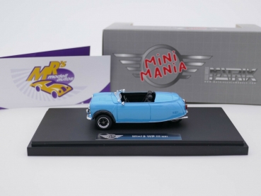 Preview: Matrix / Mini Mania MXMM430012 # Mini 3 WP III MPI Baujahr 2015 " blau " 1:43