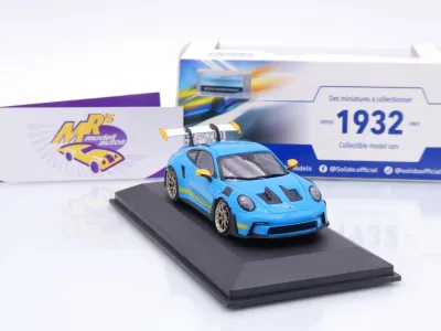 Preview: Solido S4314803 # Porsche 911 (992) GT3 RS Tribute Baujahr 2023 " blau-gelb " 1:43