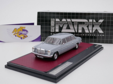 Matrix MX41302-242 # Mercedes Benz V114 Lang Limousine Baujahr 1969 " grau " 1:43