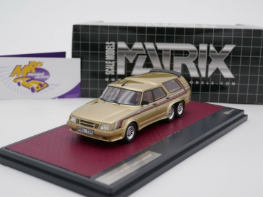 Matrix MX41801-041 # Saab 906 Turbo Concept Car Baujahr 1984 " goldmetallic " 1:43