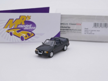 Premium ClassiXXS 870159 # FORD Escort IV Cabriolet XR3i Baujahr 1989 " schwarz " 1:87