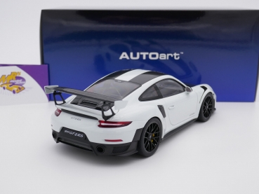 Preview: AUTOart 78171 # Porsche 911 GT2 RS Weissach Package Baujahr 2017 " weiß-carbon " 1:18