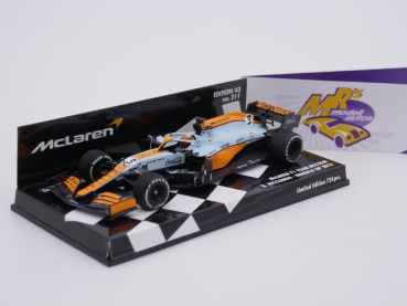 Minichamps 537214903 # McLaren MCL35M F1 Nr.3 Monaco GP 2021 " Daniel Ricciardo " 1:43