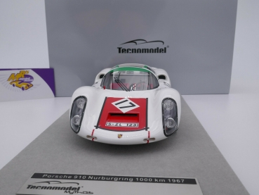 Preview: Tecnomodel TM18-158D # Porsche 910 Nr.17 1000km Nürburgring 1967 Schutz 1:18