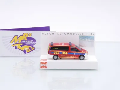 Preview: Busch 54803 # Mercedes-Benz Vito Einsatzwagen " Werkfeuerwehr Chempark " 1:87