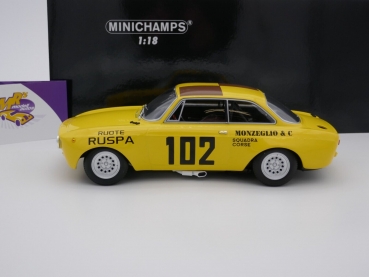 Preview: Minichamps 155711202 # Alfa Romeo GTA Nr.102 Targa Florio 1971 " Team Monzeglio " 1:18