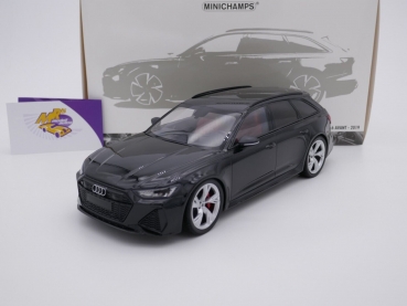Minichamps 155018014 # Audi RS 6 Avant Baujahr 2019 " schwarzmetallic " 1:18