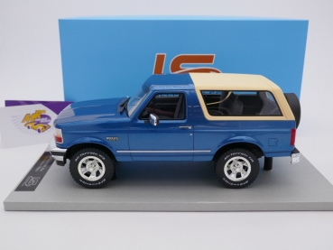 Preview: LS Collectibles LS055B # FORD Bronco Baujahr 1992 " blaumetallic-beige " 1:18