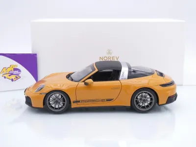 Preview: Norev 187190 # Porsche 911 (992) Targa 4 GTS Baujahr 2024 " Bahamagelb " 1:18