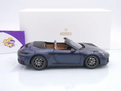 Preview: Norev 187180 # Porsche 911 (992) Carrera S Cabrio Bj. 2024 " Yachtingblaumetallic " 1:18