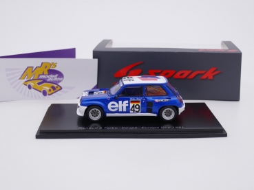 Preview: Spark S6022 # Renault 5 Turbo Nr.49 Europa Cup 1981 " Walter Röhrl " 1:43