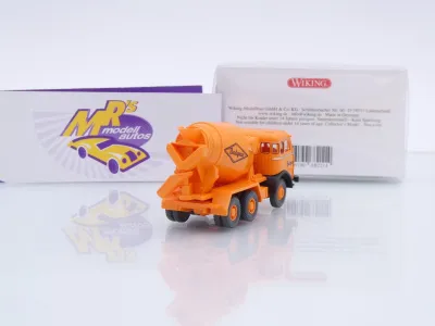 Preview: Wiking 0682 11 # Henschel Betonmischer Baujahr 1955-61 orange " Readymix " 1:87