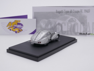Preview: Autocult 03022 # Bugatti Type 68 Coupe Baujahr 1945 " silbermetallic " 1:43