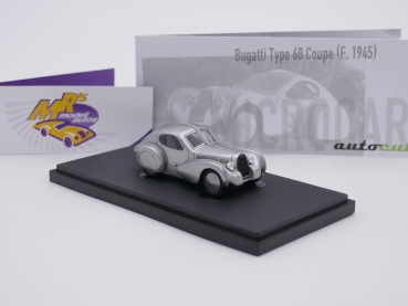 Preview: Autocult 03022 # Bugatti Type 68 Coupe Baujahr 1945 " silbermetallic " 1:43