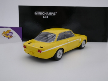 Preview: Minichamps 155120024 # Alfa Romeo GTA 1300 Junior Baujahr 1971 " alfagelb " 1:18
