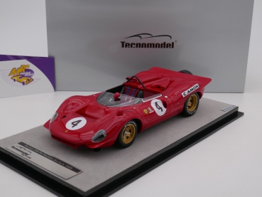 Tecnomodel TM18-251D # Ferrari 350 P4 No.4 Tasman Sufers 1968 " Chris Amon " 1:18