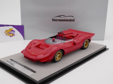 Tecnomodel TM18-251A # Ferrari 350 P4 Can Am Pressversion 1967 " rosso " 1:18