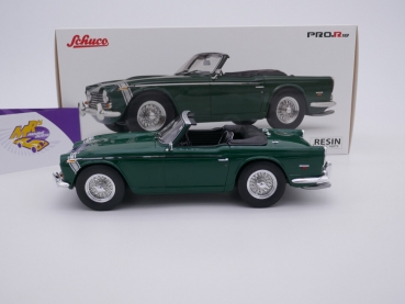 Schuco PRO.R18 00248 # Triumph TR250 Cabrio Baujahr 1967 " racing green " 1:18