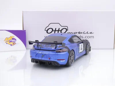 Preview: Ottomobile OT469 # Porsche 718 Cayman GT4 RS Clubsport #4 " schwarz-blau " 1:18