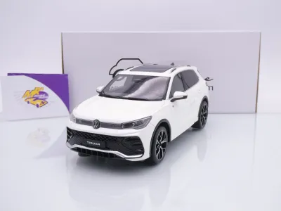 Ottomobile OT1219 # Volkswagen VW Tiguan e Tsi R-Line Baujahr 2024 " weißmetallic " 1:18