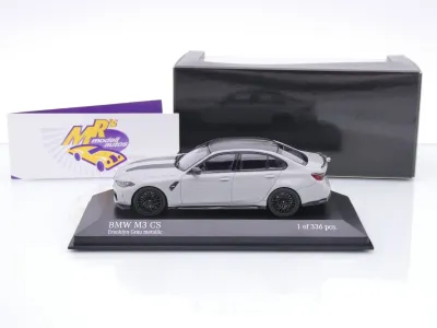 Preview: Minichamps 410023201 # BMW M3 CS (G80) Baujahr 2023 " Brooklyngrau " 1:43