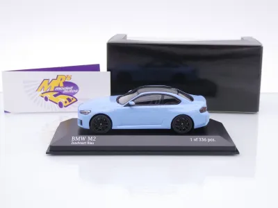 Preview: Minichamps 410023121 # BMW M2 (G87) Baujahr 2023 " Zandvoortblau " 1:43