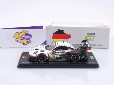Preview: Spark SG1016 # Porsche 911 GT3 R #55 9th 24h Nürburgring 2025 " Team Hankook Competition " 1:43