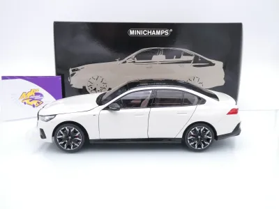 Preview: Minichamps 110023402 # BMW i5 G60 Limousine Baujahr 2023 " weißmetallic " 1:18