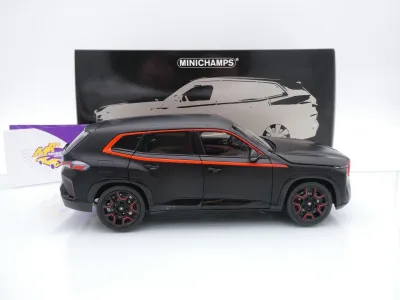 Preview: Minichamps 110023301 # BMW XM G09 SUV Baujahr 2023 " mattschwarz-rot " 1:18
