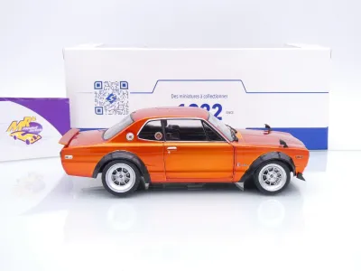 Preview: Solido S1813003 # Nissan Skyline 2000 GT-R C10 Baujahr 1970 " orangemetallic " 1:18