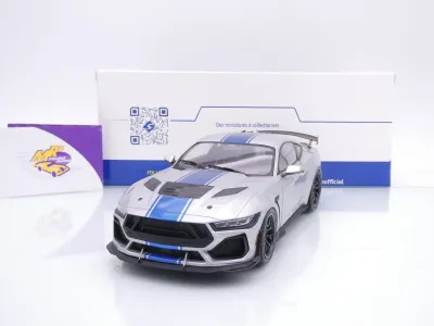Solido S1813803 # Ford Shelby Mustang Super Snake Baujahr 2024 " silbergraumetallic-blau " 1:18