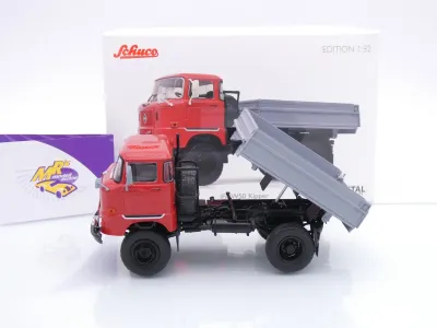 Schuco 32U00002 # IFA W50 2-achs Kipper Baujahr 1965 " rot-grau " 1:32