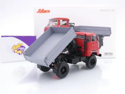 Schuco 32U00002 # IFA W50 2-achs Kipper Baujahr 1965 " rot-grau " 1:32