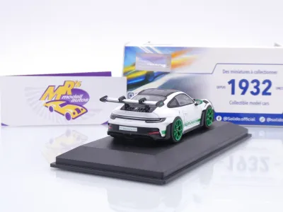 Preview: Solido S4314801 # Porsche 911 (992) GT3 RS Tribute Baujahr 2023 " weiß-grün " 1:43
