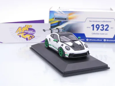 Preview: Solido S4314801 # Porsche 911 (992) GT3 RS Tribute Baujahr 2023 " weiß-grün " 1:43