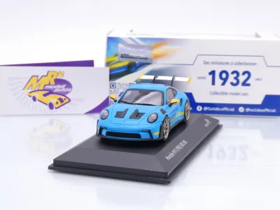 Solido S4314803 # Porsche 911 (992) GT3 RS Tribute Baujahr 2023 " blau-gelb " 1:43